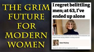 Statistically this is the fate for over HALF of 18-35 year old women in the West