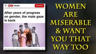 Men are happy and women are jealous and mad about it