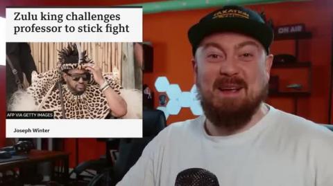 King Of The Zulus Challenges University Professor To Stick Fight