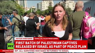 Families reunited in Ramallah as Israel–Palestine exchange deal continues