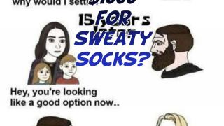 $1000 for sweaty socks?