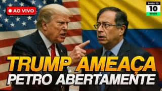 Trump acusa Petro de liderar esquema de tráfico e ameaça ação militar na Colômbia (19 de out. de 2025 - PH vox)