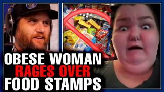 Obese Woman RAGES About Walmart Cutting Off SNAP & Food Stamps