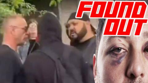 Biker Gang Beats up Antifa at No King Rally