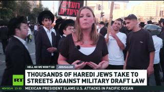 HAREDIM PROTEST: Massive march against IDF draft