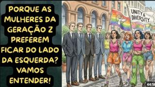 PORQUE TANTAS MULHERES DA GERAÇÃO "Z" SE IDENTIFICAM COMO DE ESQUERDA! O ÓBVIO A SE ESPERAR DELAS!