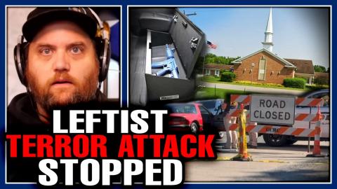 Armed Man BLASTS Through Police Barricade Dressed In Black At Mormon Church That Was Burned Down!