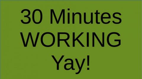 Pomodoro Video - 30 Minutes Working - 30 Minutes Resting. Download as video and audio.... Ticking Clock or waves crashing on the beach.