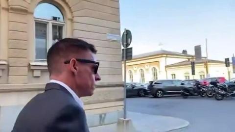 Palantir CEO Peter Thiel interrogated by a citizen in the street