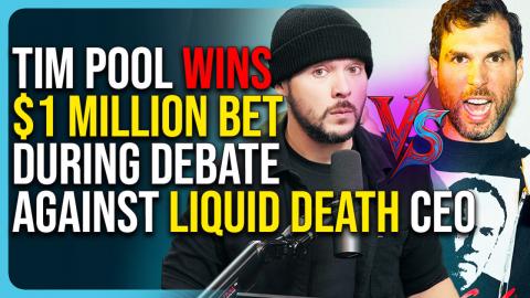 Tim Pool Wins $1 Million Bet During Debate Against Liquid Death CEO