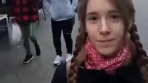 A German girl shows the destruction that has happened to her country by the globalist agenda