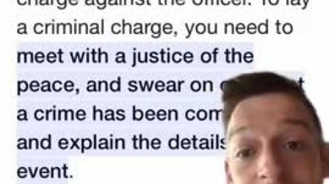 Did you know you can criminally charge a police officer