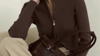 Casual style jacket with a full zipper, ideal for creating layered looks.