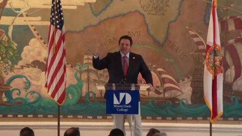 Governor DeSantis Commemorates Victims of Communism Day at Freedom Tower in Miami