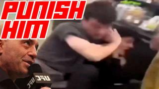 Thief Screams “You can’t touch me” as Shopper Puts him in Choke Hold