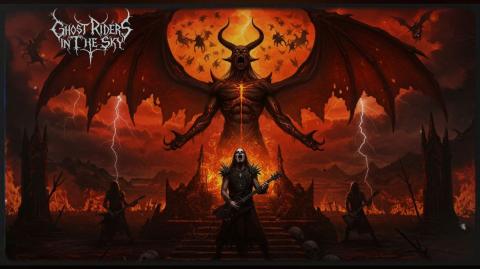 GHOST RIDERS IN THE SKY - Johnny Cash - Black Metal, AI