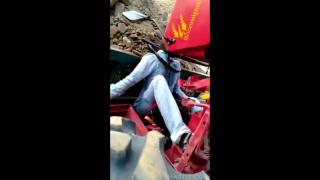 Pajeet's Ultimate Wheelie  -- Tractors do have Roll Over Protection Bars... They would have saved him.