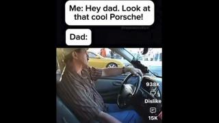 Hey Dad - Look at that cool Porsche - Dad doesn't care