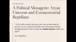Um Zoológico Político -  Unicórnios Arianos e Reptilianos Extraterrestres (15 de novembro de 2025 – Jeffrey Nyquist)