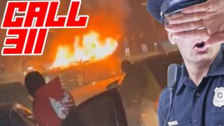 Police Wouldn't Respond to Mob Attacking a Couple & Torching Their Car