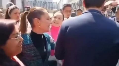 Homem bêbado quase dá uma encoxada na presidente do México