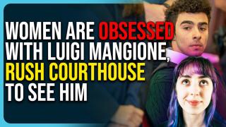 Women Are Obsessed With Luigi Mangione, Rush Courthouse To See Him, Clown World