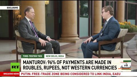 Russia and India plan stations on the same orbit — Denis Manturov | RT EXCLUSIVE