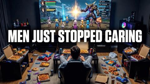 Men Are Gaming And Relaxing As Everything Collapses