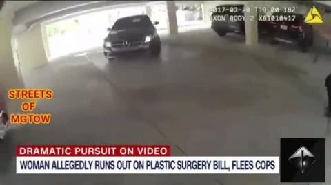 CRAZY WOMAN RUNS OUT HALF NAKED DURING PLASTIC SURGERY AND SKIP THE BILL!!!!