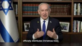 Unlike nazi fags, Netanyahu is sending out a Merry Christmas message of support to Christians all over the world