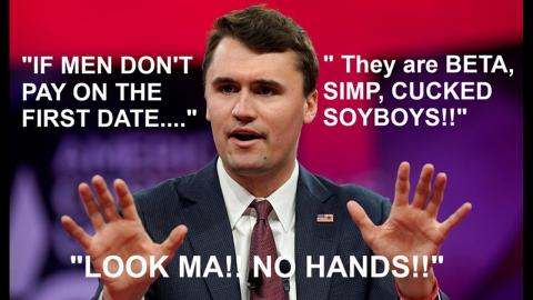 Soy CONservative ,Kirk and fake Tradcon Kelly AGREE......that MEN should PAY!!