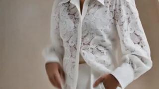 Premium Women's Lace Blouse with French-Inspired Design for a Chic and Feminine Look