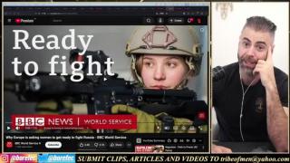 The JEWS are swindling the women to go die in a war, because the men told the JEWS to fuck off.