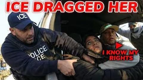 ICE Agent Dragged illegal immigrant Who Stabbed Her Coworker