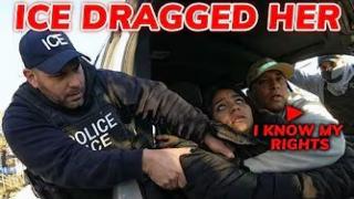 ICE Agent Dragged illegal immigrant, Who Stabbed Her Coworker