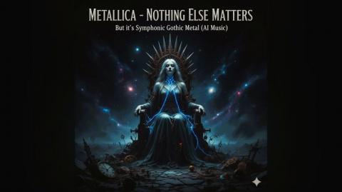 NOTHING ELSE MATTERS -Metallica- Female Vocals {Symphonic Gothic Metal} AI