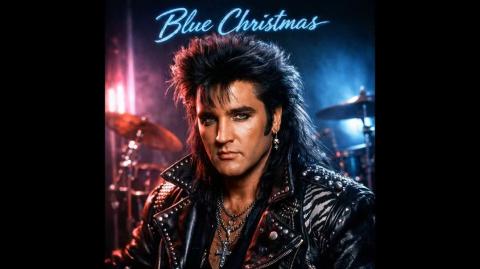 Blue Christmas - Elvis (rock cover) AI