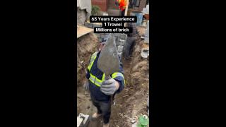 Dads 65 year old trowel