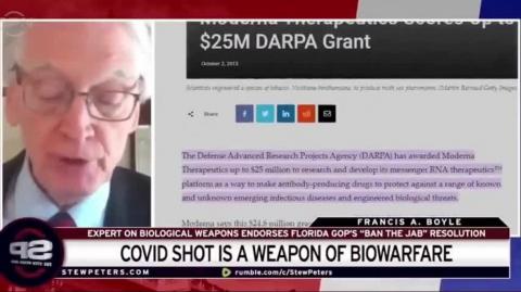 Just days after Prof Francis Boyle agreed to testify against Bill Gates and Albert Bourla