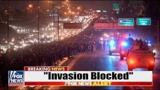 "INVASION" Caravan FLOODS Freeway… TEXAS 'Marines' BLOCK EXITS, SHOW NO MERCY