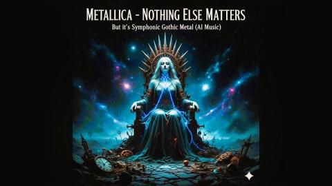 NOTHING ELSE MATTERS -Metallica- Female Vocals {Symphonic Gothic Metal} AI