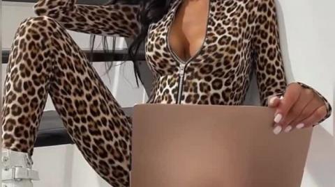 Fashion Women’s Leopard Pattern Bodysuit for Casual & Evening Wear
