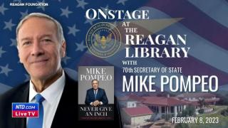 LIVE: Former Secretary of State Mike Pompeo Speaks at Reagan Library: New Book - 2023