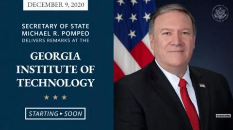 Secretary of State Mike Pompeo delivers remarks on China and US national security - 2020