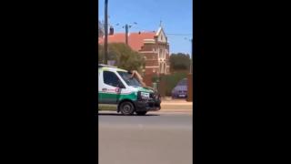 Naked Black Abo maniac smashes ambulance windscreen with his head in Kalgoorlie, Western Australia