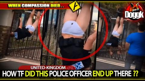 HOW TF DID THIS POLICE OFFICER END UP THERE ?? (UK) >> RIDICULOUS.. ^^