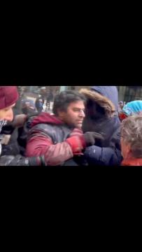 Anti-ICE Lunatics Attack a Brown Guy For Wearing American Flag Shirt