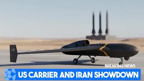 US Aircraft Carrier ENTERS Iranian Sea - Iran people say, "JEW-SA Stooges, Fuck Off".