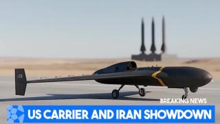 US Aircraft Carrier ENTERS Iranian Sea - Iran people say, "JEW-SA Stooges, Fuck Off".