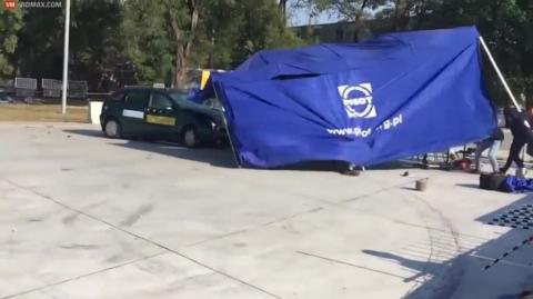 Outdoor Crash Test Goes Stupidly Wrong